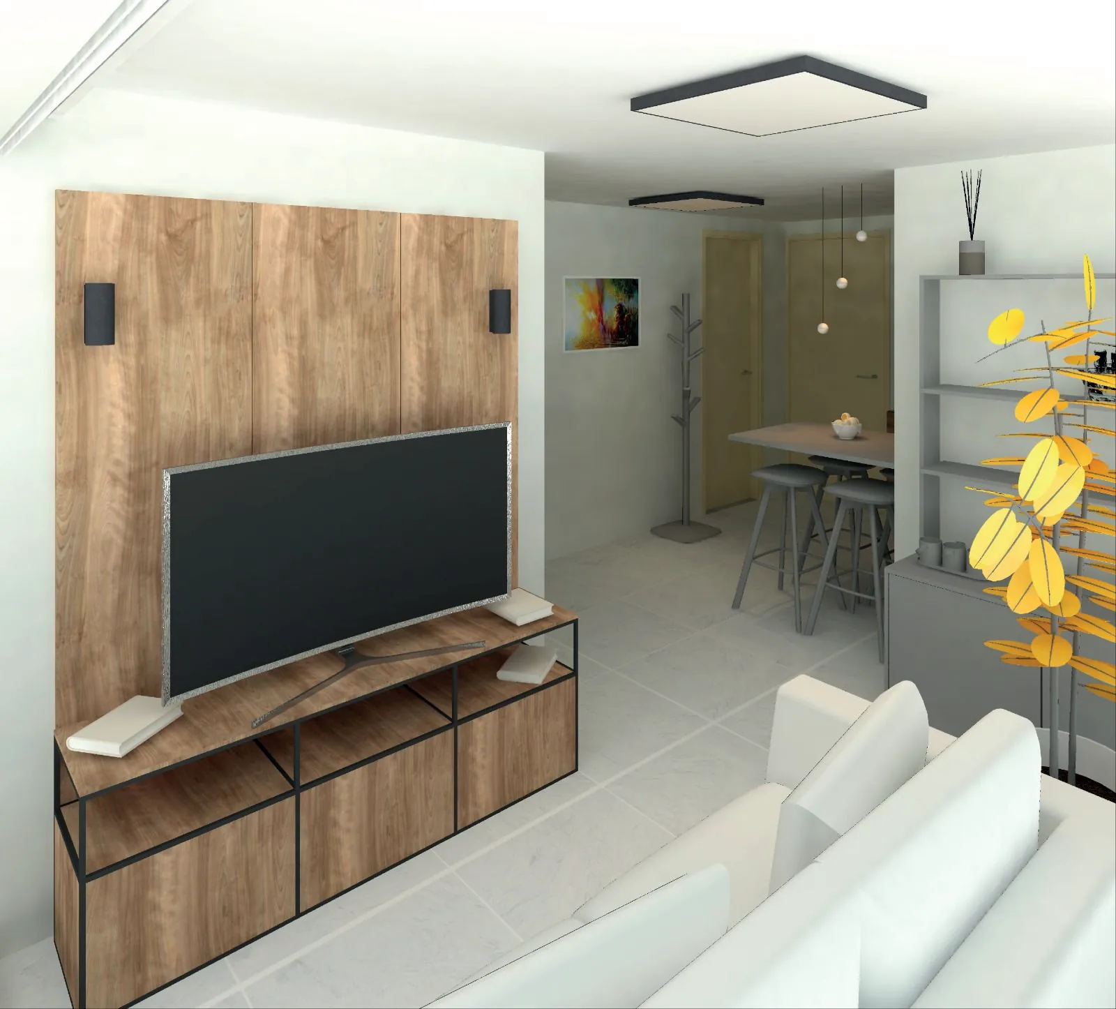 Render habitación apartamento Edificio JANS 5